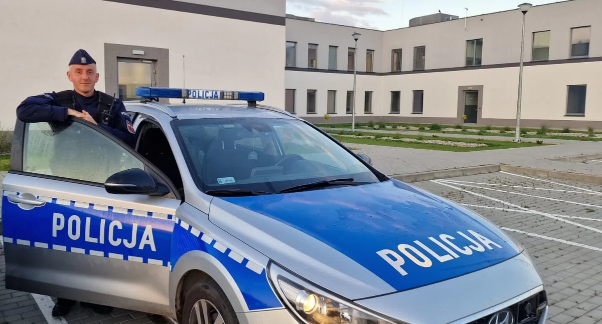 Dzielnicowy st. sierż. Patryk Rutkowski (Fot. KPP Bartoszyce)