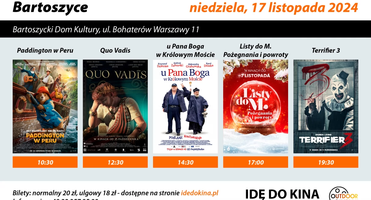 Film, Zobacz „Listy Pożegnania powroty” listopada Bartoszycach! - zdjęcie, fotografia