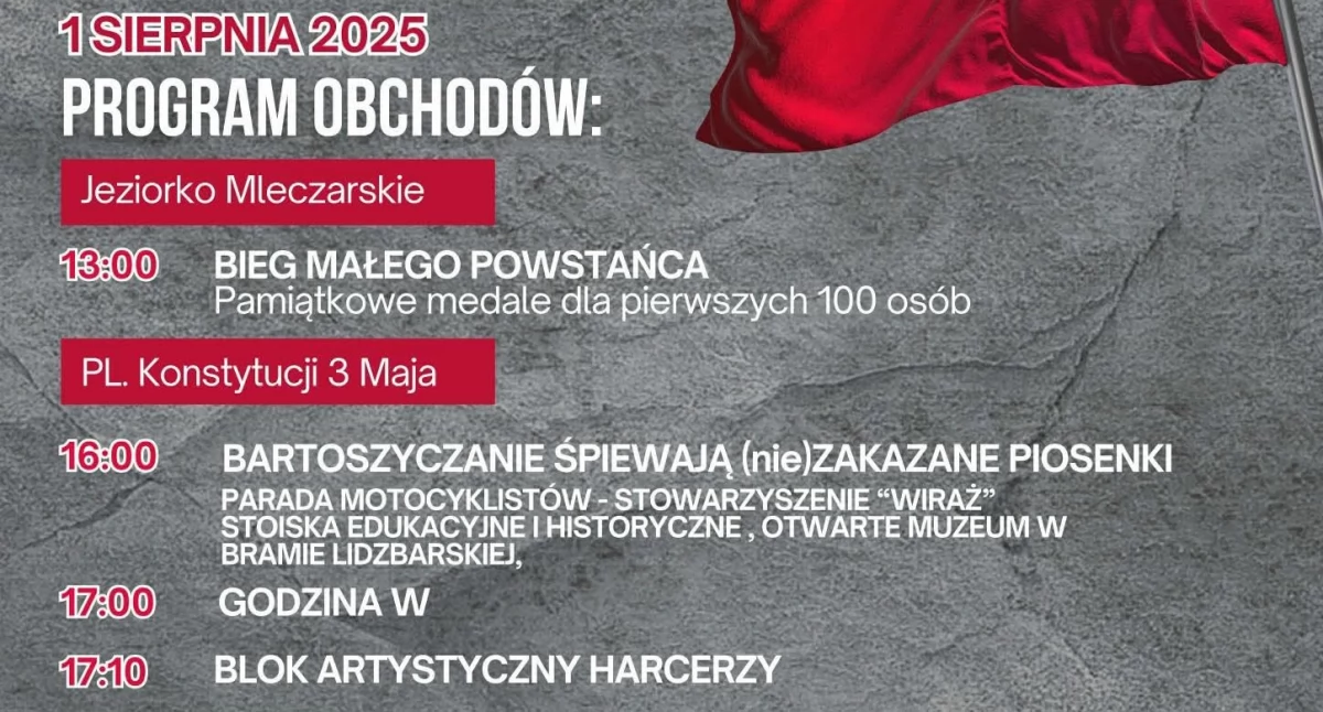 Historia, Rocznica Powstania Warszawskiego Bartoszycach - zdjęcie, fotografia