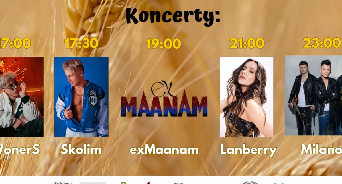 Koncert, Dożynki Gminy Bartoszyce święto plonów muzyki wspólnoty sierpnia Kinkajmach - zdjęcie, fotografia
