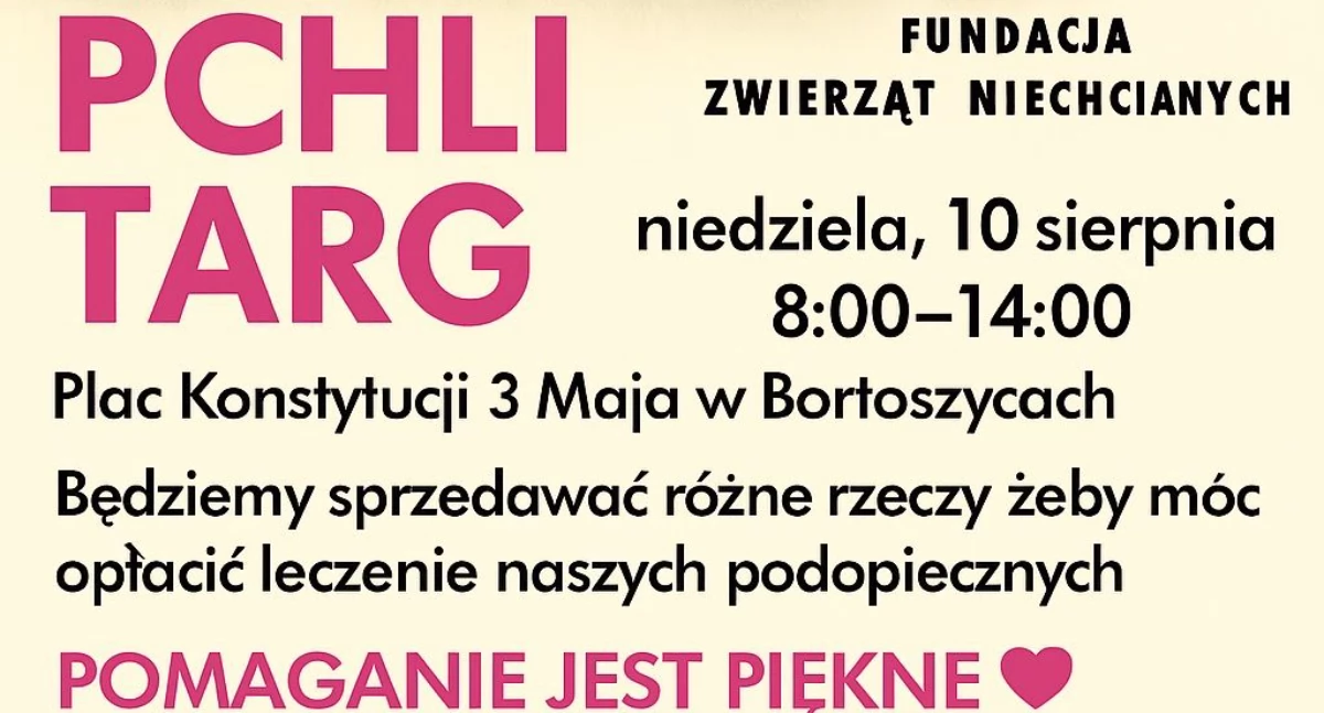 Pomagamy, Bartkowy Pchli Jarmark Rękodzieła pomocą bezdomnych zwierząt - zdjęcie, fotografia