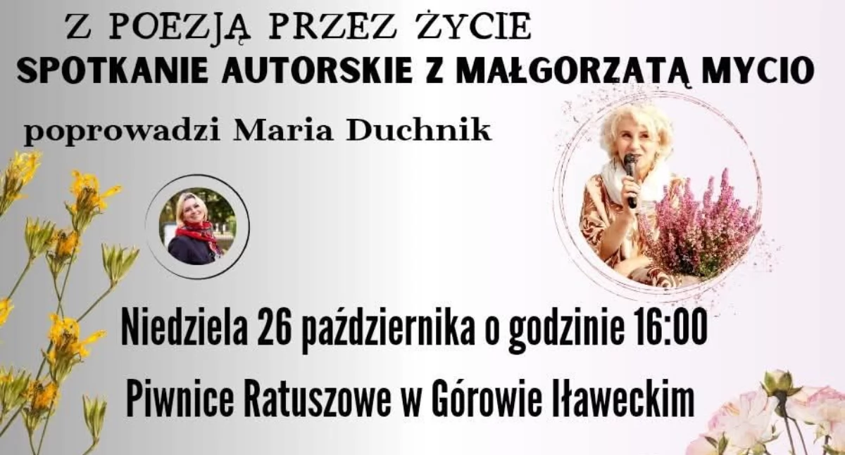 Poezja, Jesień sprzyja poezji kolejne spotkanie cyklu poezją przez życie” Górowie Iławeckim - zdjęcie, fotografia