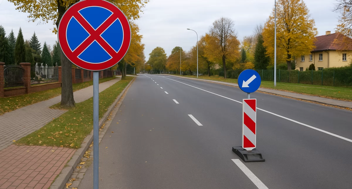 Komunikacja, Zmiana organizacji ruchu Bartoszycach Wszystkich Świętych Utrudnienia cmentarzu komunalnym - zdjęcie, fotografia