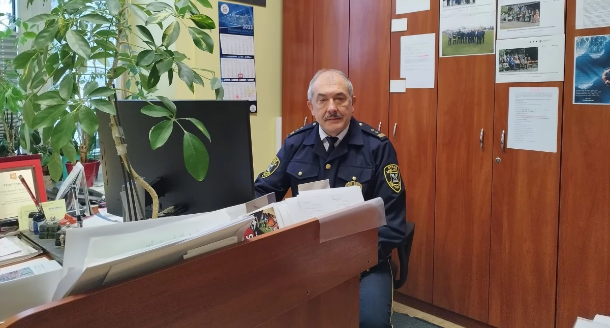  Jerzy Szostak, komendant Straży Miejskiej w Bartoszycach (Fot. Jarosław Góral)