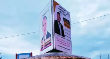 Zdjęli plakaty Tomasza Mirońskiego, by w tym miejscu zamieścić plakaty innego kandydata na burmistrza