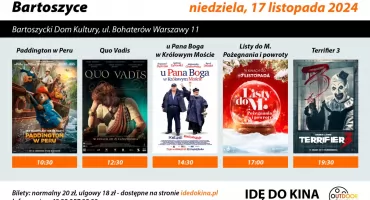 Zobacz „Listy do M. Pożegnania i powroty” już 17 listopada w Bartoszycach!
