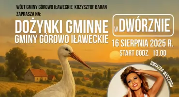 Dożynki Gminne w Dwórznie już 16 sierpnia. Tradycyjne święto plonów z gwiazdą wieczoru Exaited