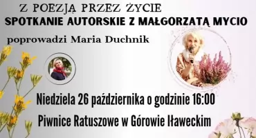 Jesień sprzyja poezji – kolejne spotkanie z cyklu „Z poezją przez życie” w Górowie Iławeckim