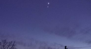 Tajemnicza zdarzenie astronomoczne, ale to nie UFO. Jowisz z Wenus pojawiły się nad bartoszyckim niebem 